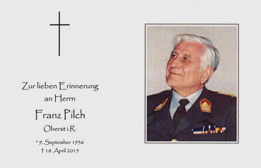 Franz Pilch 1936 - 2015
